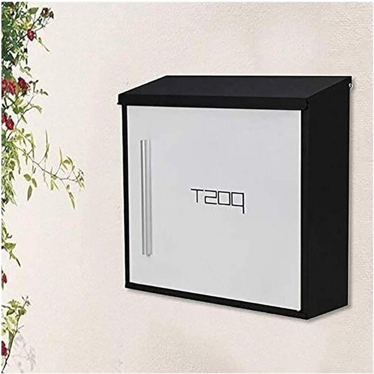 Brievenbus - Postbus Wandmontage - Post Ontvangen - Met Krantenlade - 35x33x10.5 cm - Zwart