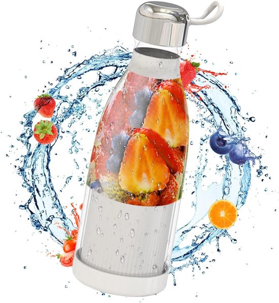Mini Blender - Smoothie Maker - Persoonlijke Smoothies Maken - Krachtig Blenden - 300 ml - Wit van MINI — afbeelding 5