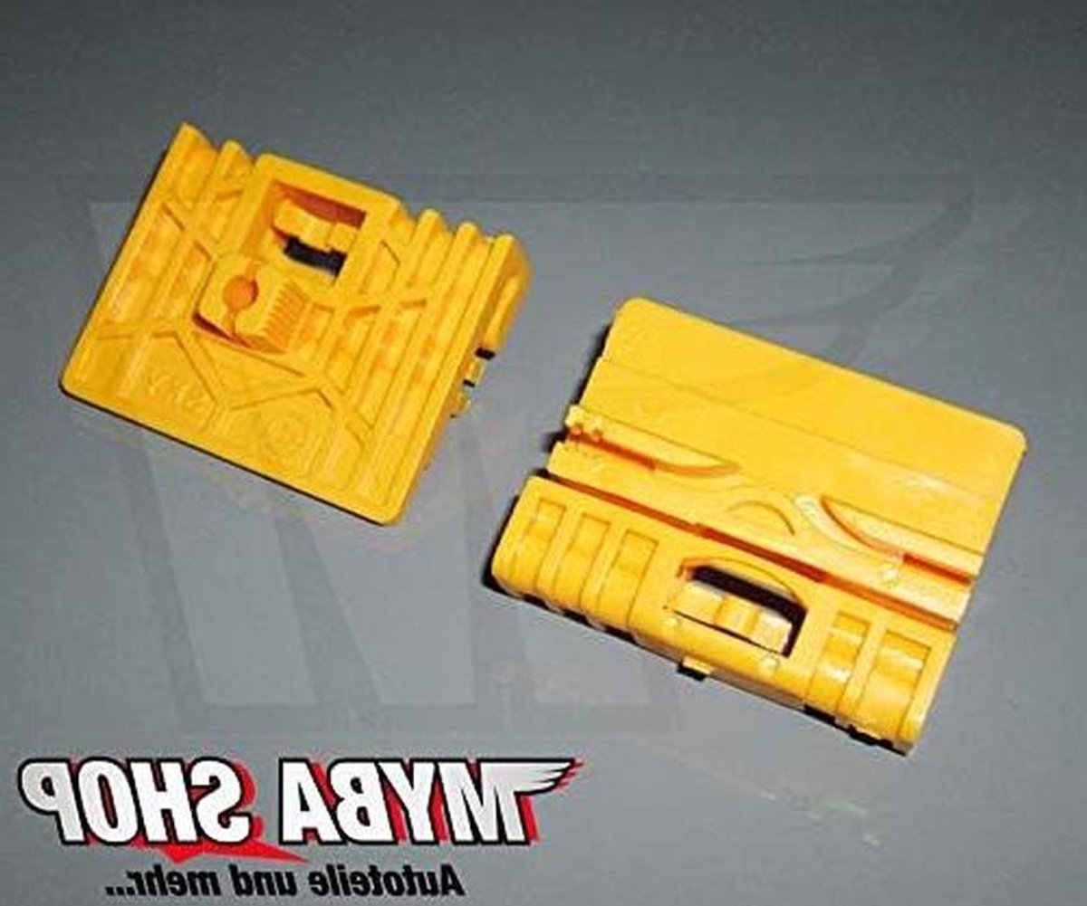 Raamhefset Glijstukken - Reparatieset Ramen - Auto Onderhoud - Links Rechts Set - 2 Stuks - Geel