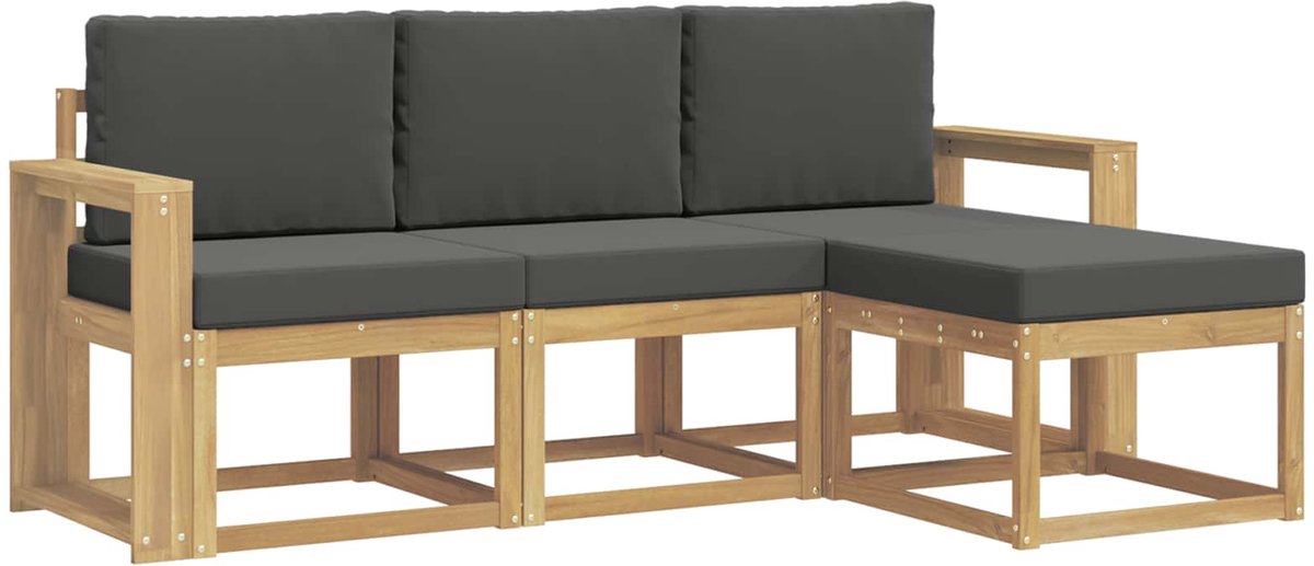 vidaXL - Buiten - bank - set - 4 - st