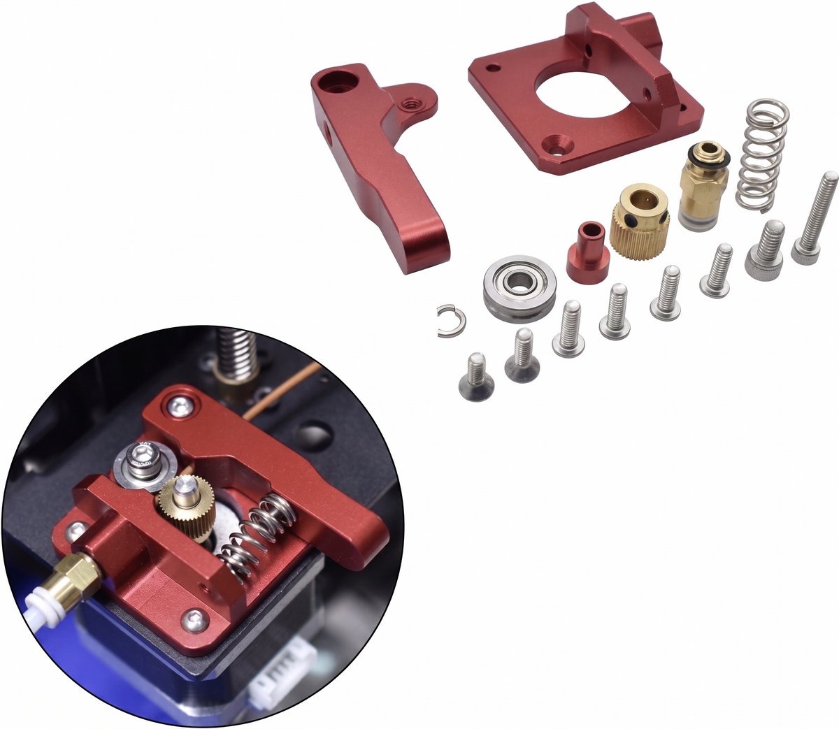 Aluminium Extruder Upgrade voor Ender-3 - Hoge Kwaliteit - OXILO