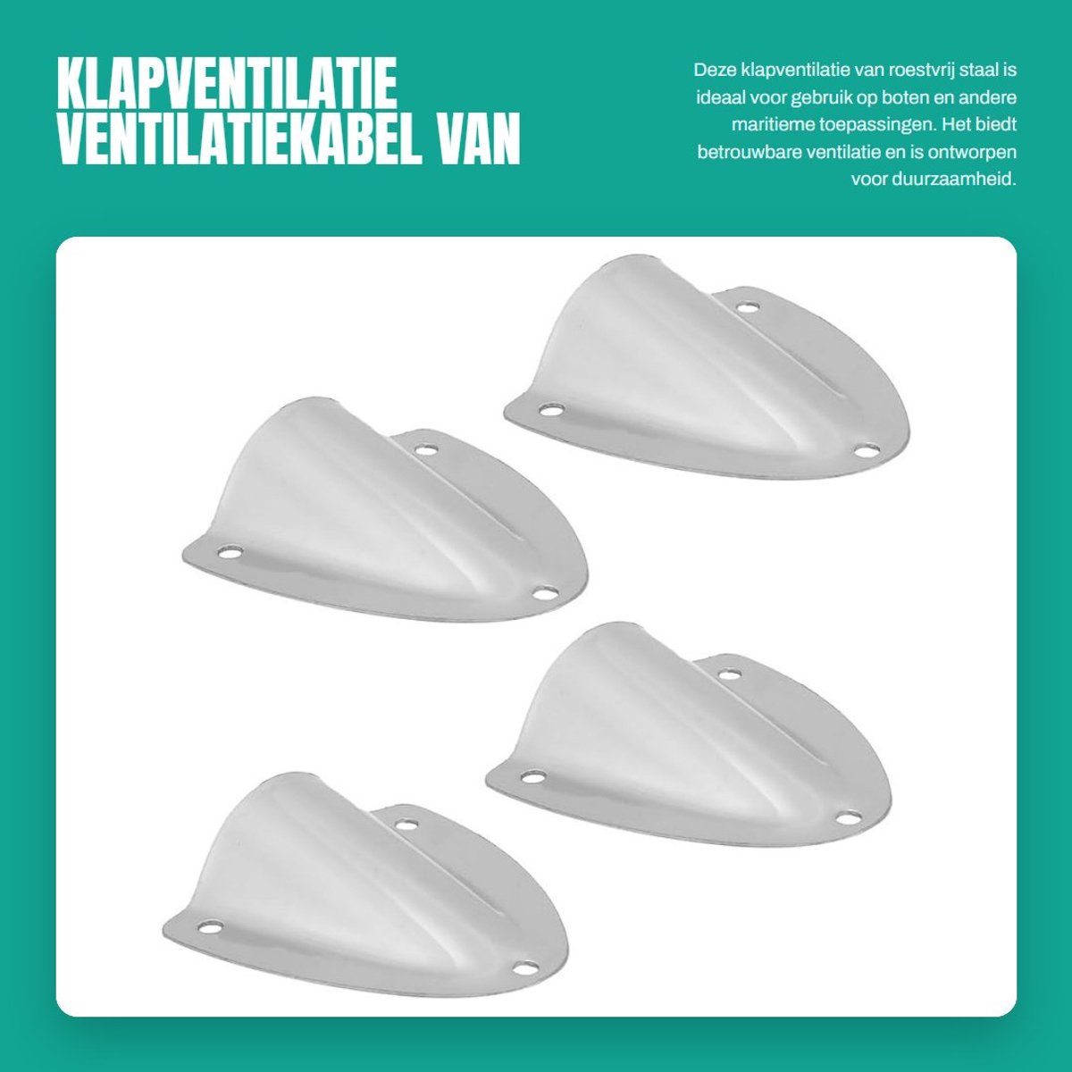 Dailygoods - Klapventilatie Ventilatiekabel van Roestvrij Staal