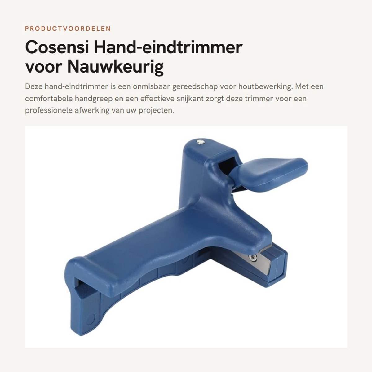 Dailygoods - Hand-eindtrimmer voor Nauwkeurig Banden Snijden tot 0,5 Mm