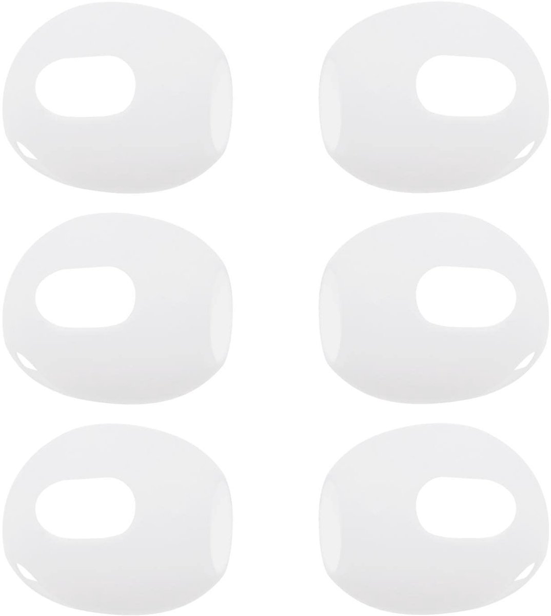 Dailygoods - Siliconen Oorkappen - Anti-slip Hoofdtelefoon Covers - Wit - Compatibel met AirPods 3 - 3 Paar Oorkappen - Voor Sport en Activiteiten