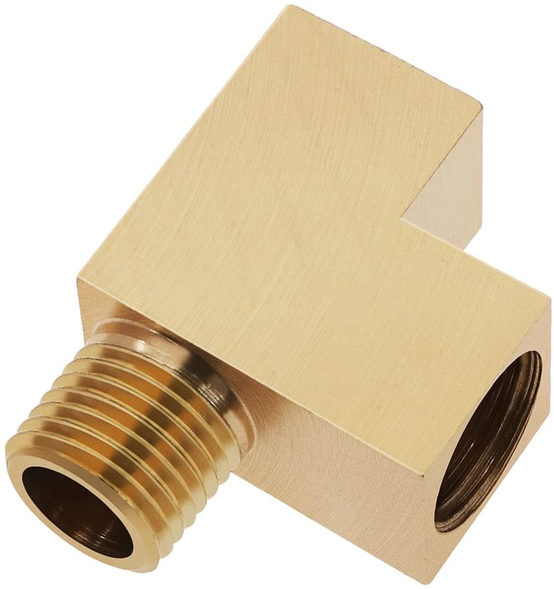 Dailygoods - T-Verdeler Oliedruksensor - Hoekadapter M10 x 1 - Messing - Oliedrukmeter Stekker - Duurzaam en Corrosiebestendig - Geschikt voor Diverse...
