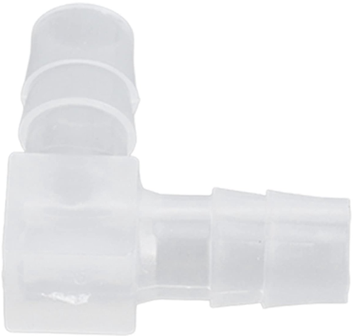 Dailygoods - 10Pcs Plastic Elleboog Slangtule - 90 Grad Fitting - Functionele adapter - 8 mm - Prikkeldraad Joint - Geschikt voor industriële toepassi...