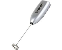 Melkschuimer - Koffie opschuimer - Koffie maken - Snel schuim - 20 cm - Zilver