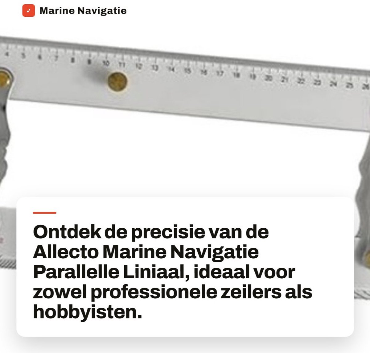 Dailygoods- Parallelle Liniaal 450 mm - Hoge Transparantie - Duidelijke Schaal - Koper/Acryl Materiaal - Nauwkeurige Meting - Ideaal voor Navigatie - Navigatieliniaal