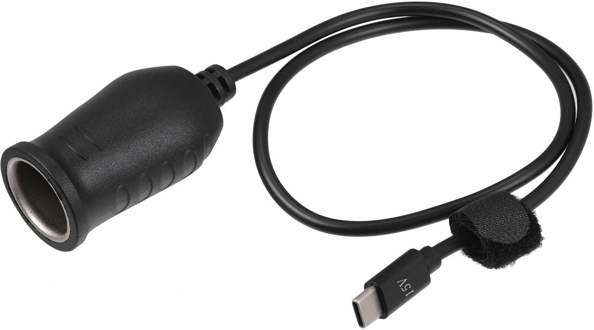 Dailygoods - 15V USB Type C Aanstekeradapter voor Auto