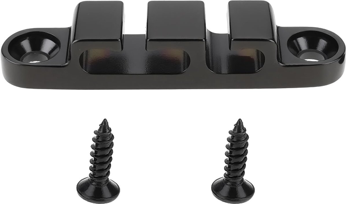 Dailygoods - Zwarte 3 String Retainer voor Elektrische Bas