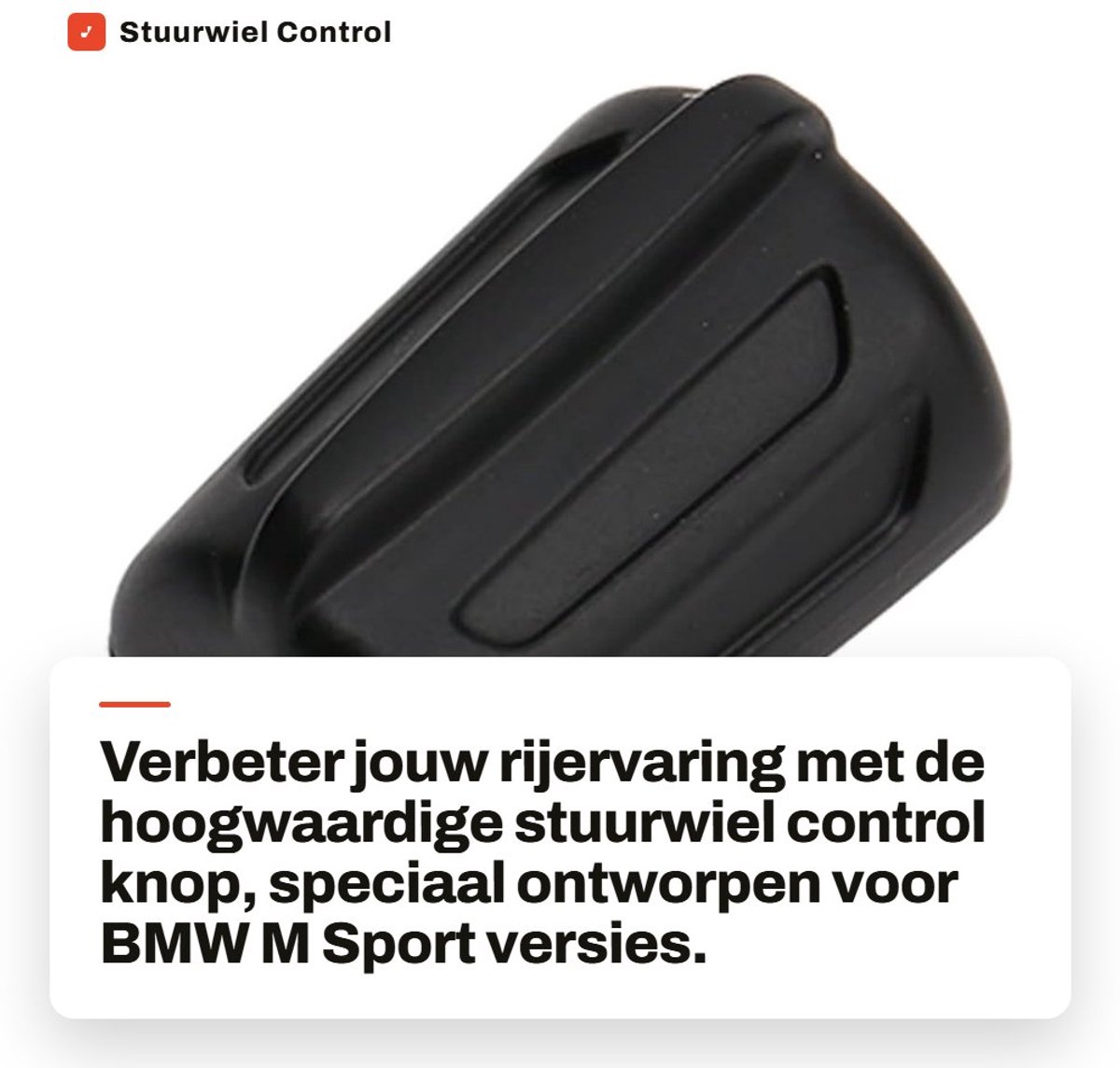 Dailygoods - Stuurwiel Control Knop - Cruise Control Schakelaar - Zwart - ABS - M Sport Versie 1 2 3 4 5 6 Series