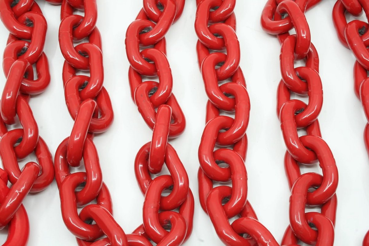 Rode Transportketting - Hijsketting Sjorring - Zwaar Werk - Hoge Trekkracht - 4 Meter 8mm - Rood
