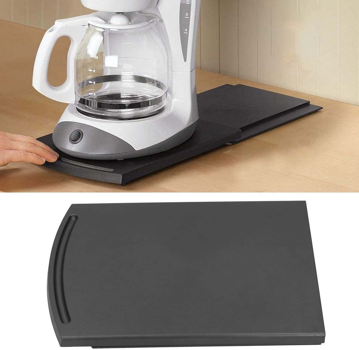 Dailygoods- Koffiezetter met schuiflade - Keukenapparaat - Koffiezetapparaat - Blender - Mixer - Geschikt voor apparaten tot 30,5x21,5x2,5 cm