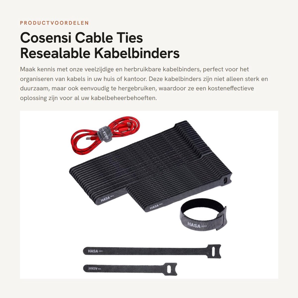 Dailygoods- Kabelbinders Herbruikbaar - 100 Stuks - Resealable Kabelbinders - 200cm/150cm - Duurzaam Nylon - Voor Kabel Organizer