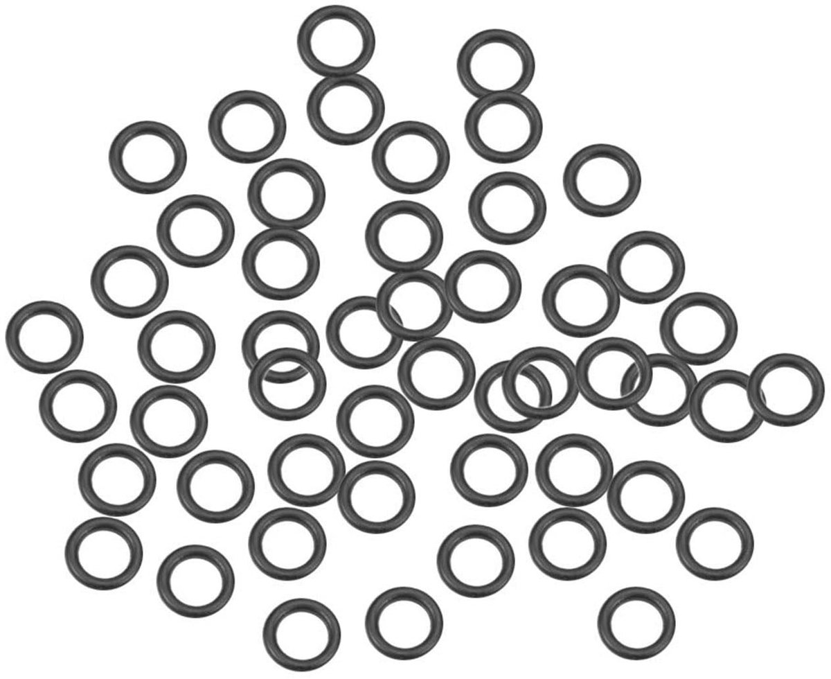 Dailygoods- O-ringen 50 stuks - Nitrilrubber - Afdichtingsset - Sluitringen - Afstandhouders - 6,5 mm buitendiameter - Flexibel en duurzaam - Afdichtringen