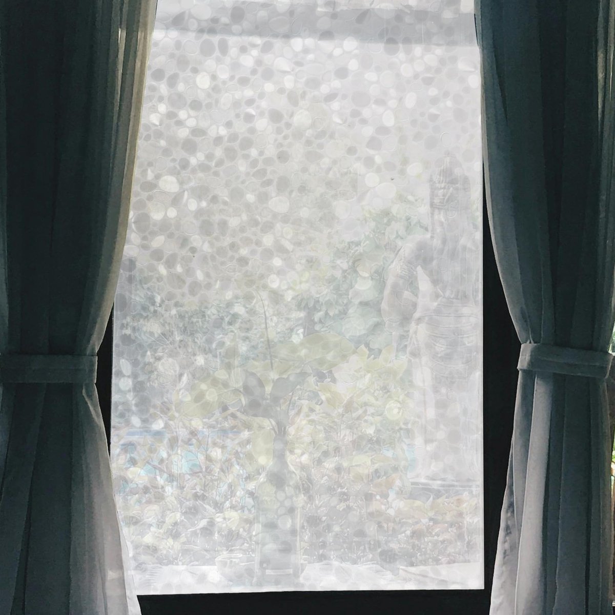 Dailygoods- Zichtwerende Folie - Privacy Folie - Kiezelsteenpatroon - 30 cm x 40 cm - Hoogwaardig PVC - Eenvoudige Installatie - Privacyfolie