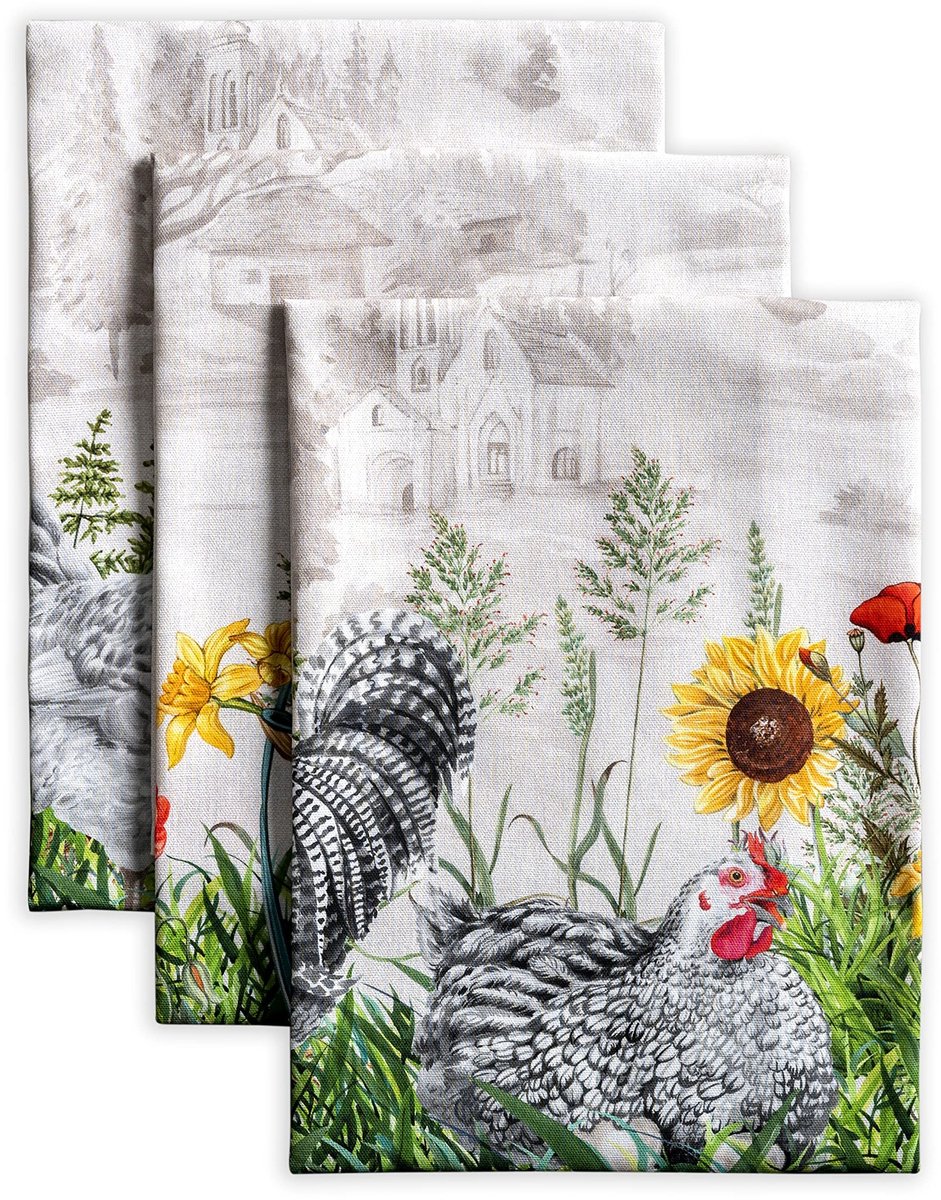 Dailygoods- Vaatdoek 100% Katoen - Set van 3 - Multifunctionele Keukendoeken - Bruiloft/Restaurant - Buffetfeest/Camping - Afmetingen 50 cm x 70 cm - Keukendoek