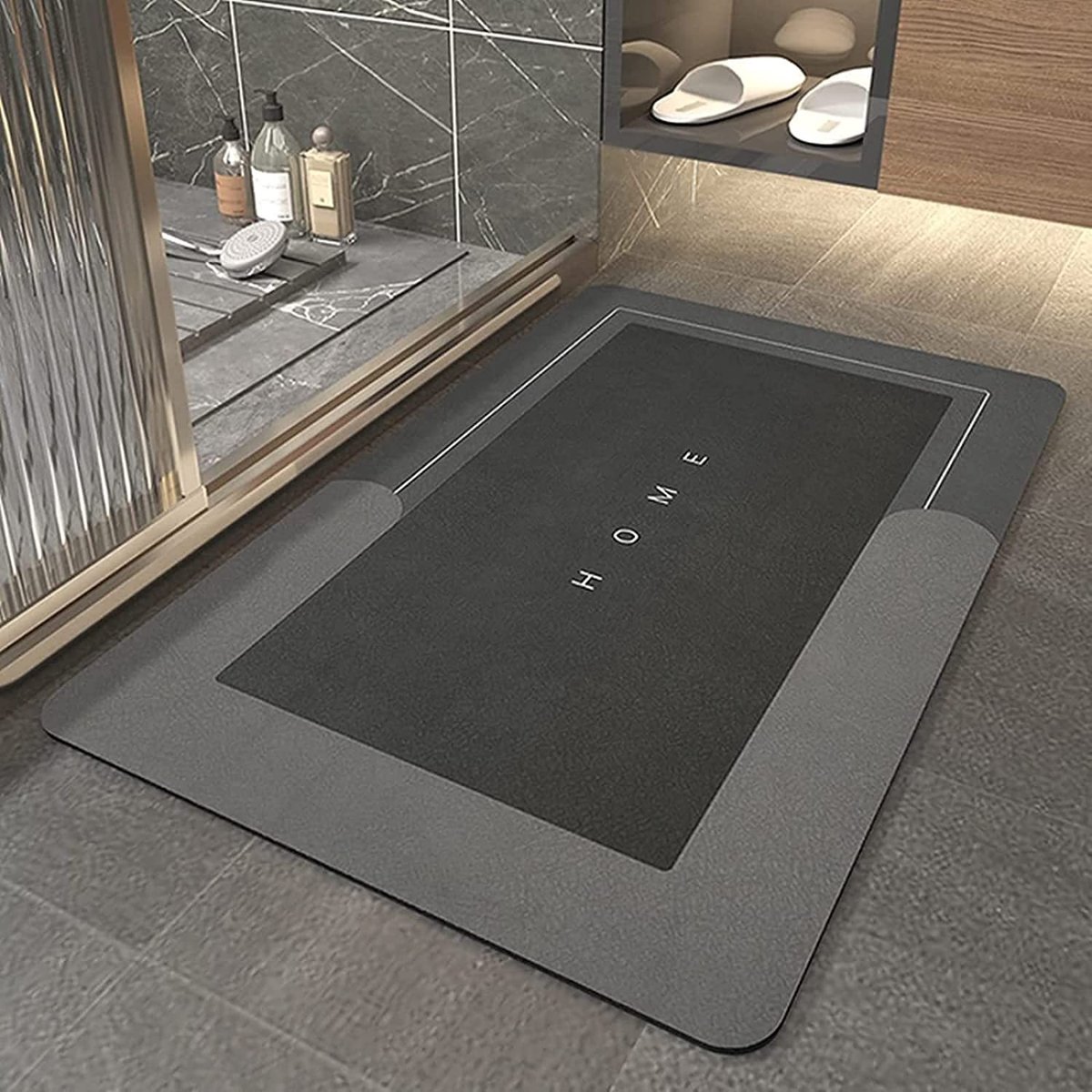 Dailygoods- Badmat Super Absorberend - Antislip Douchemat - Vuilbestendig - Traagschuim - Huidvriendelijk Materiaal - Comfortabel en Praktisch - Vloermat