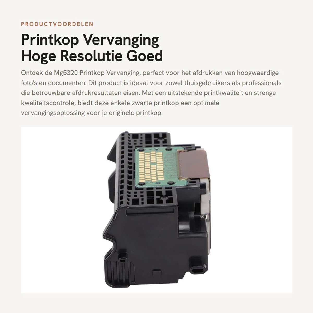 Dailygoods- Printkop Hoge Resolutie - Vervanging - Zwart - Compact - Lichtgewicht - Strenge Kwaliteitscontrole - Printerkop