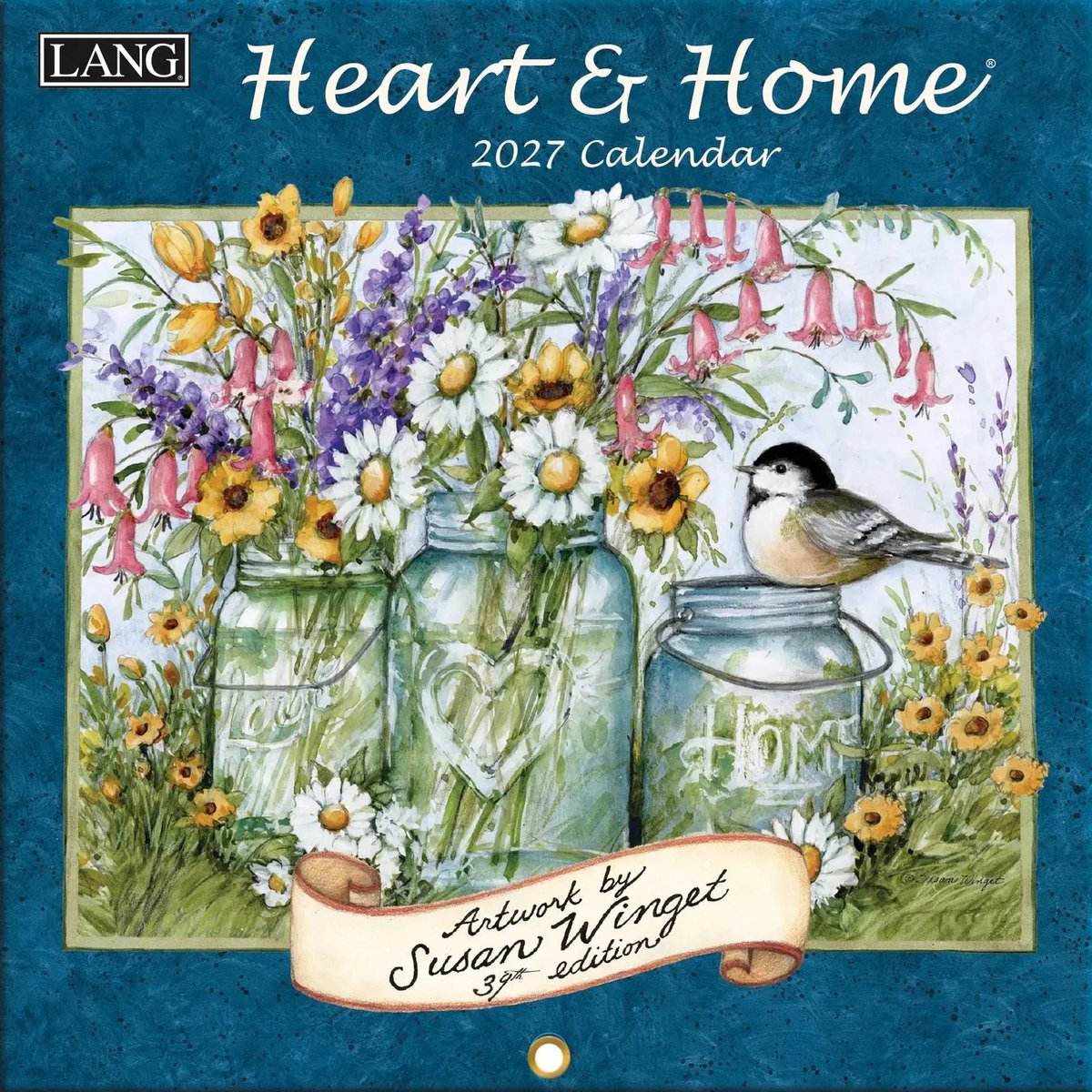 Heart and Home Mini Kalender 2027 (17,5 cm x 35 cm)