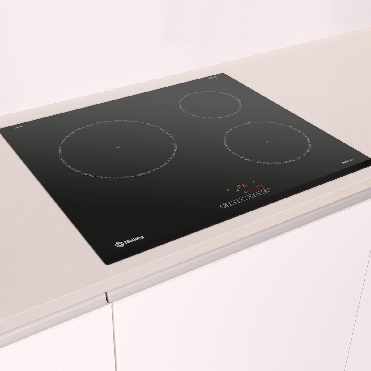 Inductie kookplaat - Inbouw fornuis - Snel koken - Kinderveiligheid - 60 cm - Zwart