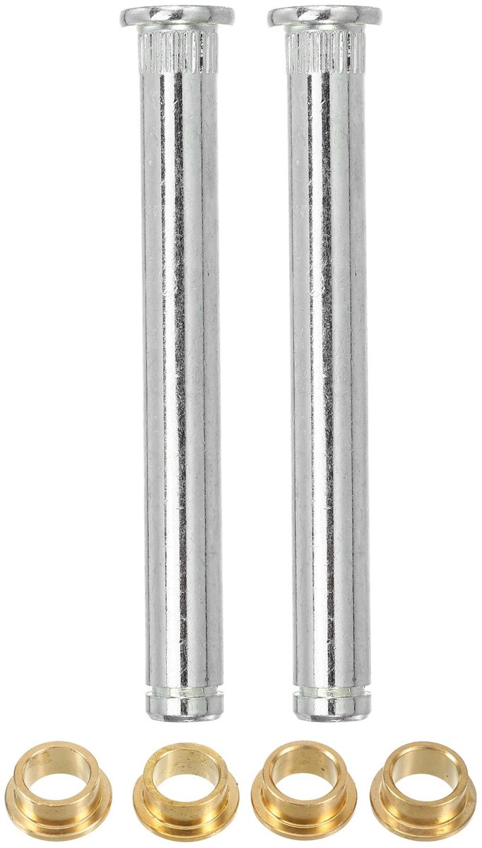Dailygoods- Scharnierpen Reparatiekit - 6 Stuks - Metaal - Roestvrij - Eenvoudig te Installeren - 8.4x1.4cm / 6.5x16mm - Deurbushings