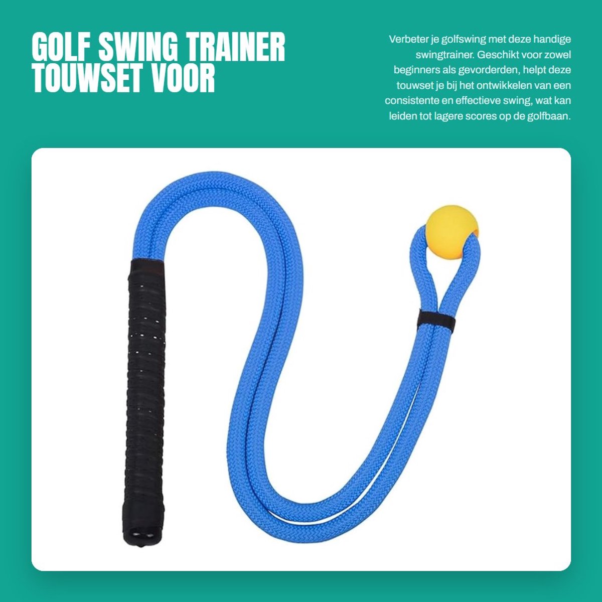 Dailygoods- Golf Swing Trainer - Golftrainingsmateriaal - Verbetering Golfers - Krachtbeheersing - Fysieke Training - Consistente Swing - Golftraining