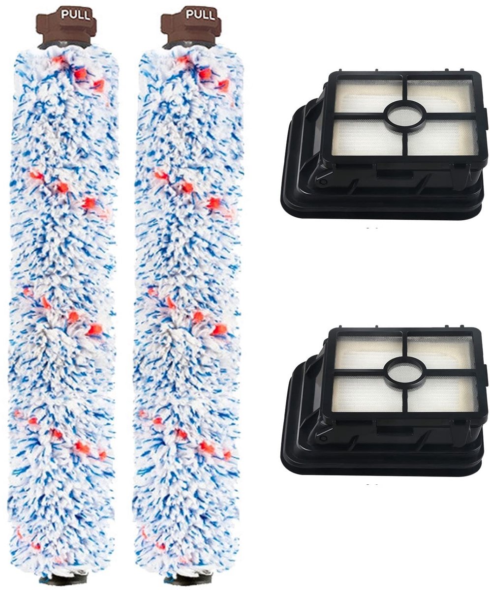 Dailygoods- Filters Set van 4 - Vervangende Filters - Borstelrollen - Compatibel met Bissell CrossWave - Nat-droogzuigers - Meerdere Oppervlakken - Stofzuigerfilters