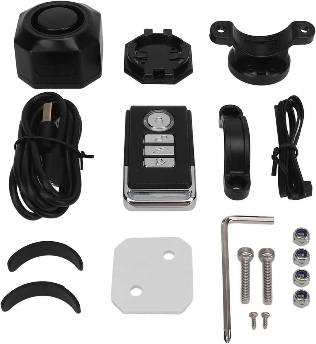 Fietsalarm Systeem - Antidiefstal Alarm - Fiets Beveiligen - IP65 Waterdicht - 110dB Geluid - Zwart