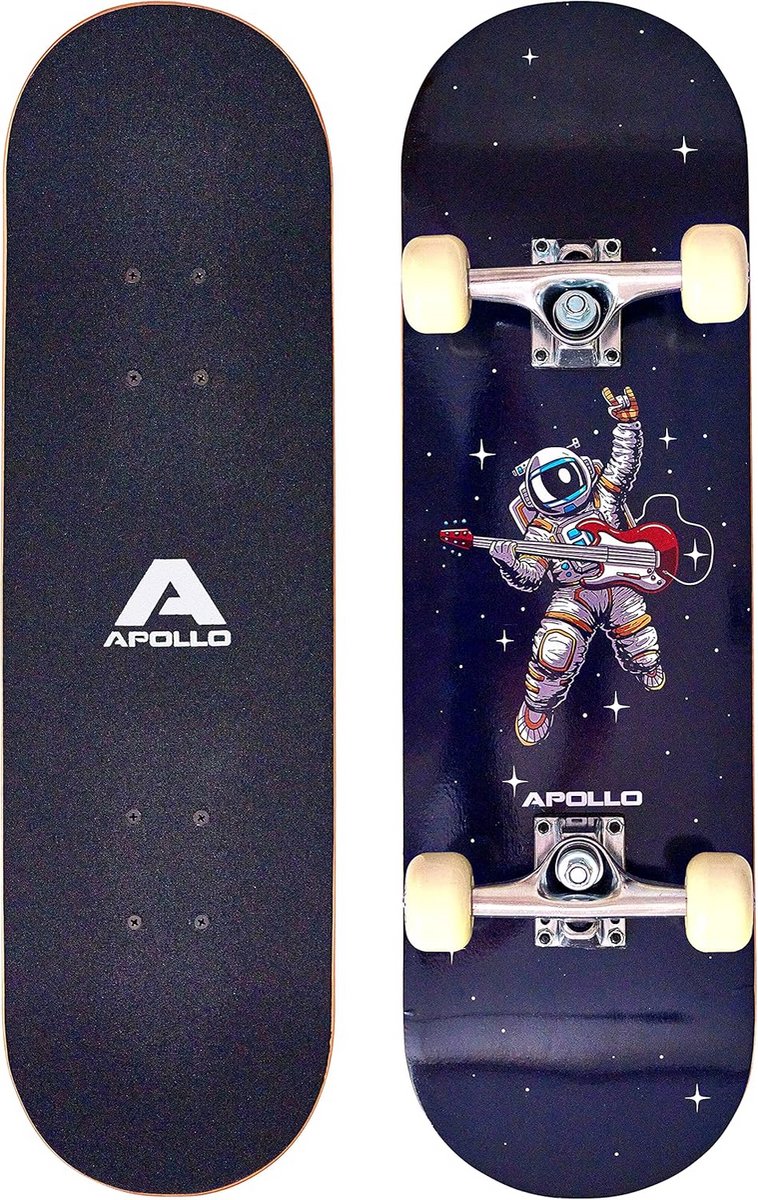 Kinder Skateboard - Beginners Board - Buiten Spelen - Stevige Constructie - 28 Inch - Ruimte Print