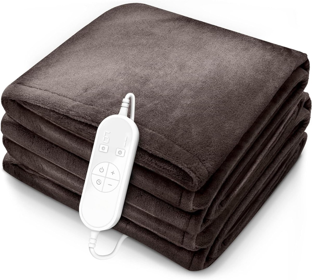 QIN® Warmtedeken Stoel - Stoelverwarmer - Elektrisch Deken - Bruin - 43cm x 34cm x 13cm