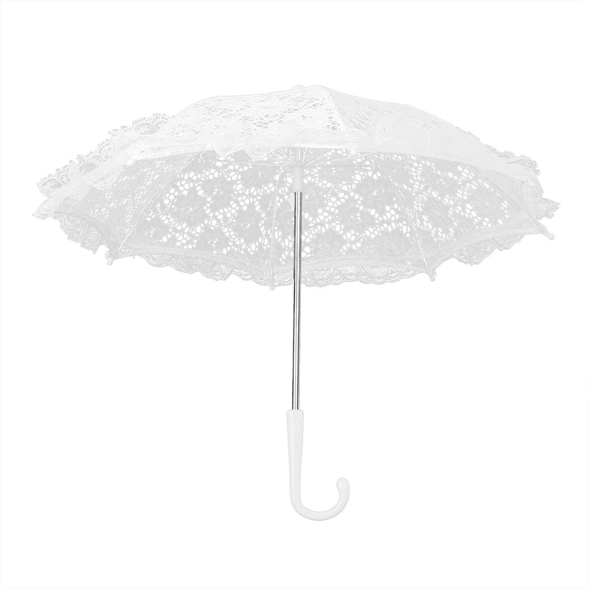Dailygoods- Paraplu mini formaat - Vintage borduurwerk - Bruidsparaplu - Decoratie bruiloft - Fotografie prop - Ambachtelijk design - Parasol