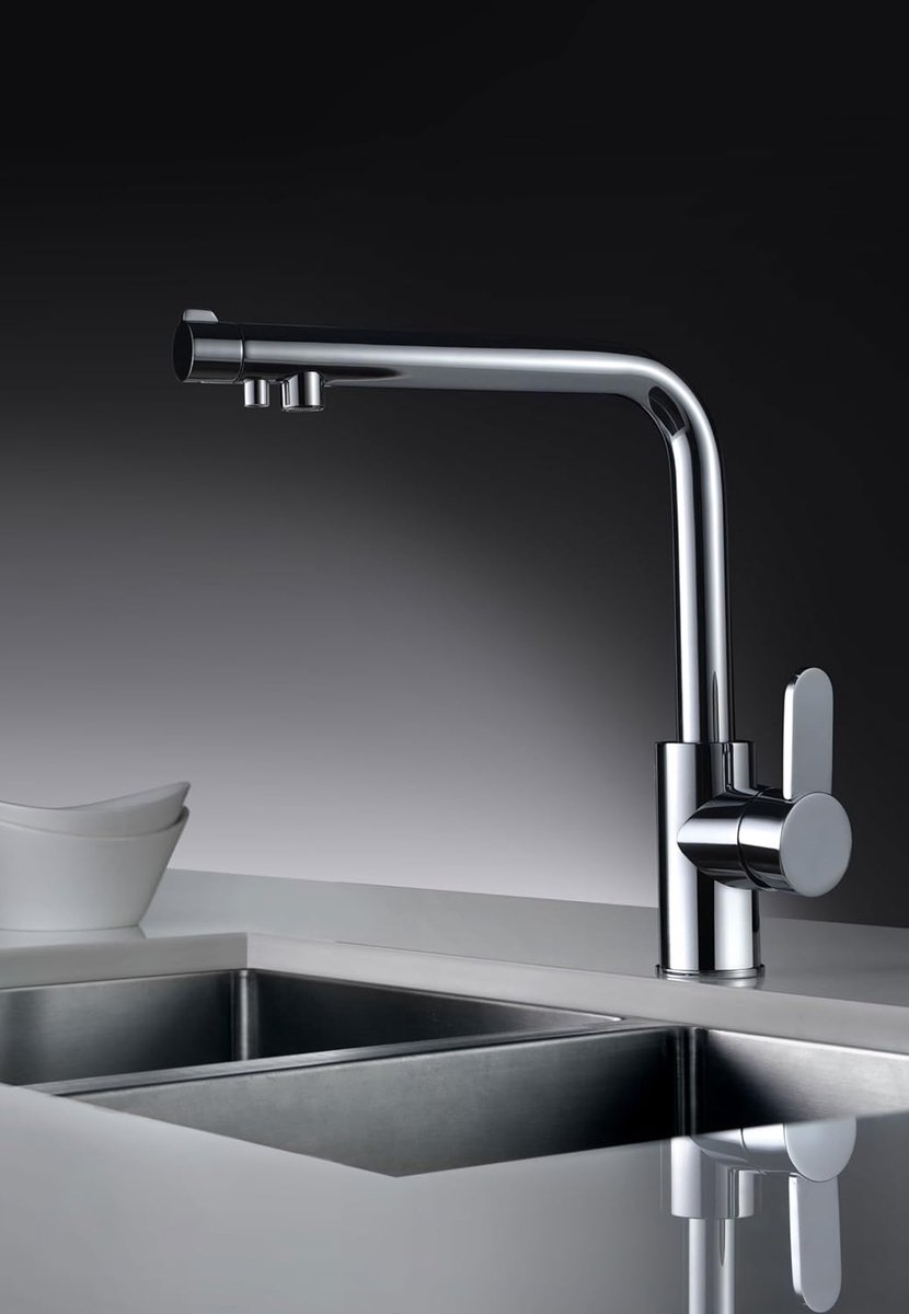 Waterkraan Osmose - Keukenkraan Mengkraan - Schoon Water - Dubbele Uitloop - 10 x 15 x 30