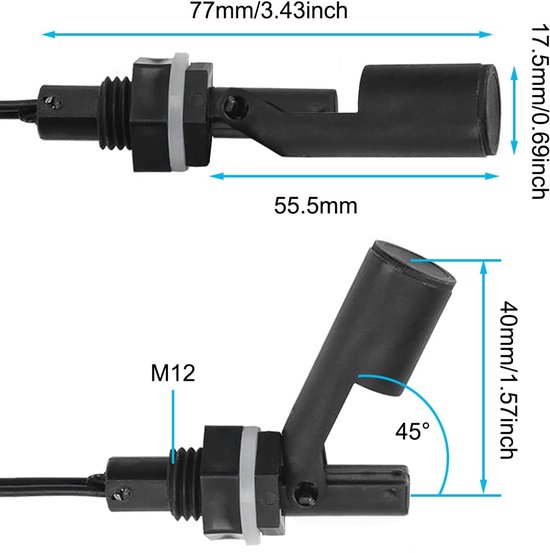 Allecto - Float Switch Set van 6 - Waterniveau Sensor voor Aquariums - Hydroponics - Betrouwbaar - Waterniveau - Draagbaar - Geschikt voor Aquarium... van Merkloos — afbeelding 4