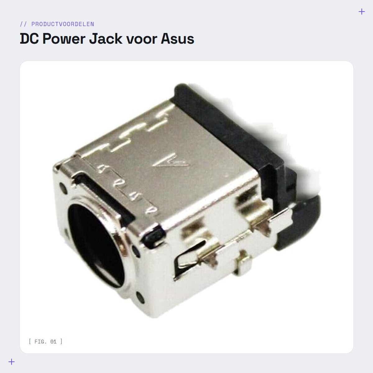 Dailygoods - DC Power Jack voor Asus Laptop Modellen FA507 en FX707
