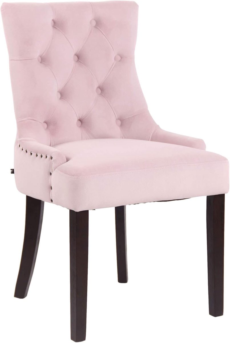 Eetkamerstoel - Comfortabele stoel - Stijlvol dineren - Velvet bekleding - 92 cm hoog - Ro