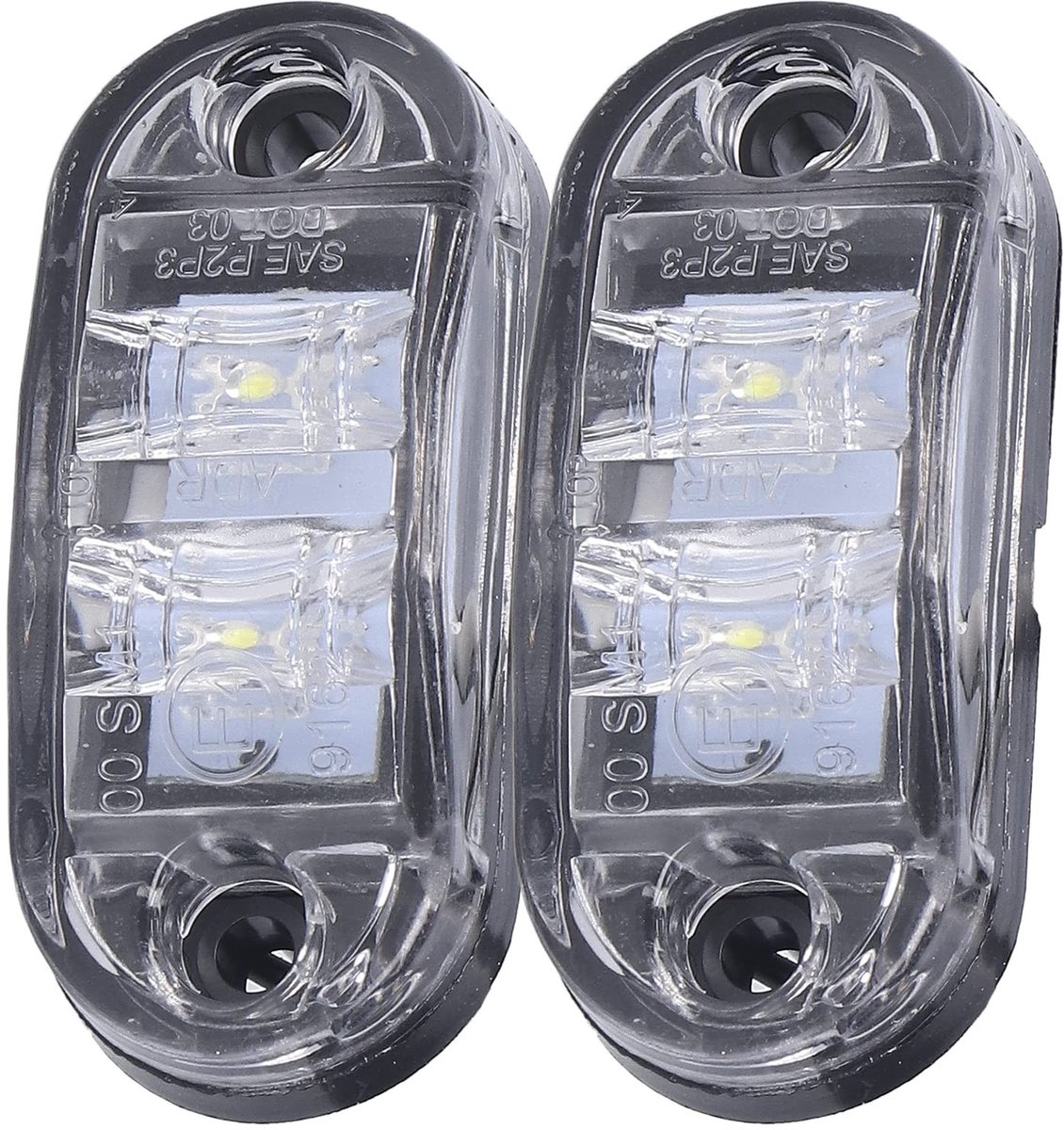 Dailygoods- Markeringslicht 10-30V - LED Signaallicht - Waarschuwingslampje - Zijmarkeringslamp - Voor Auto's/Vrachtwagens - Lichtgewicht Ontwerp