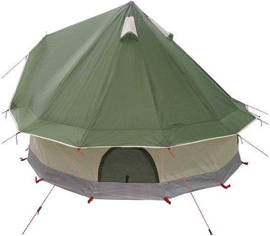 vidaXL - Tipi - Tent - met - dak - Groen - 250 - x - 250 - cm - Polyester - en - Staal van Vidaxl — afbeelding 3
