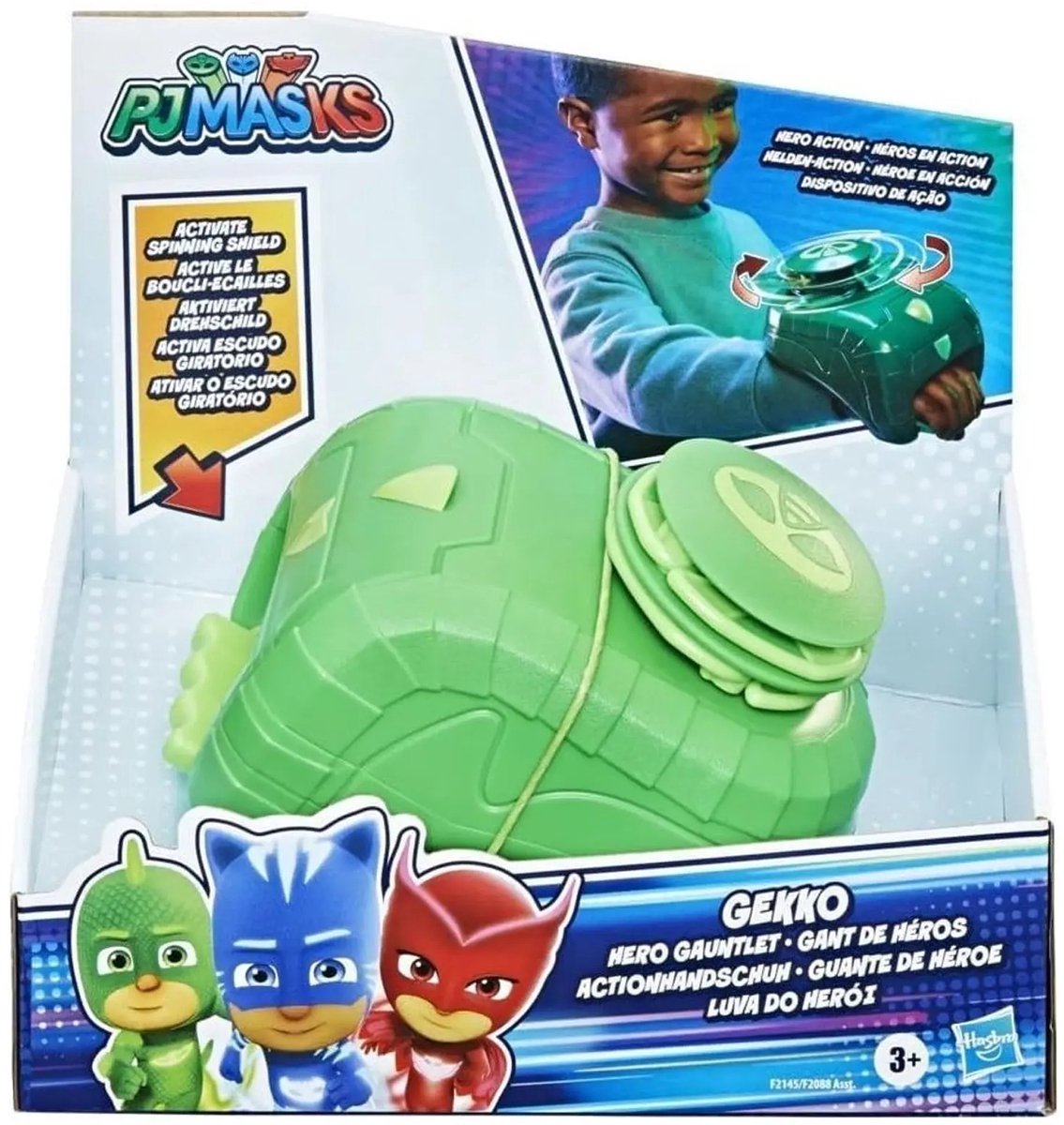 PJ Masks Gekko Hero Gauntlet handschoen - Groen - Carnaval - Actiefiguur - Kunststof