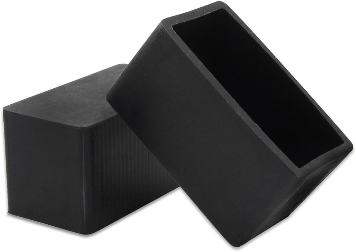 Stoelpootdoppen - Meubelbeschermers - Vloeren Beschermen - Anti-slip en Geluiddempend - 8 Stuks 20x40mm - Zwart