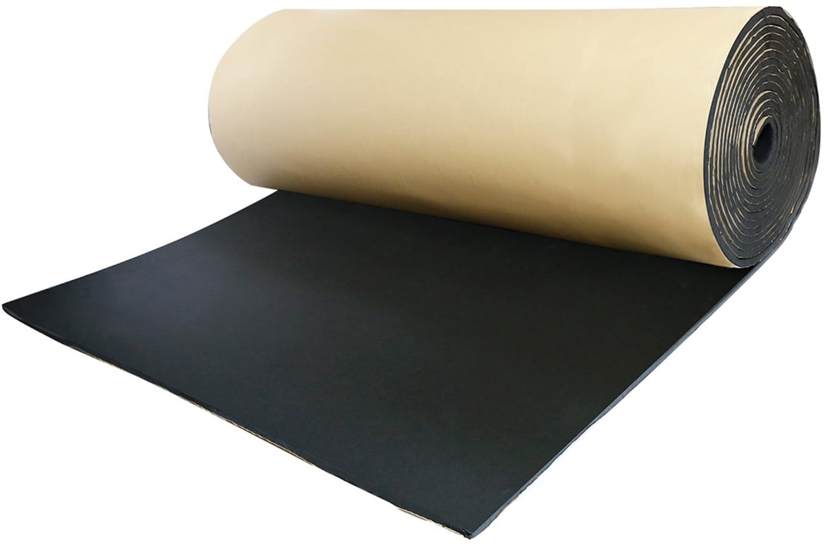 Dailygoods- Akoestische Isolatiemat 10 mm - Geluidsisolatie - Auto - 200 x 50 cm - 10,76 vierkante voet - Verbetert Rijdcomfort - Geluidsisolatiemateriaal