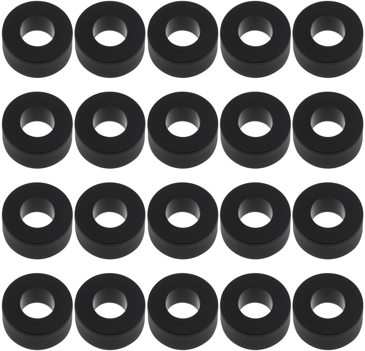Dailygoods- Slotcarbanden 20 Stuks - Silicone Achterbanden - Compatibel met Aurora AFX - 12mm/6mm - Schokbestendig - Eenvoudig te Installeren - Slotcarwielen