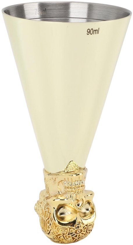 Foto: Dailygoods jigger 24 ml roestvrij staal cocktailmaatbeker barmaatje professionele bar thuisbar nauwkeurig meten