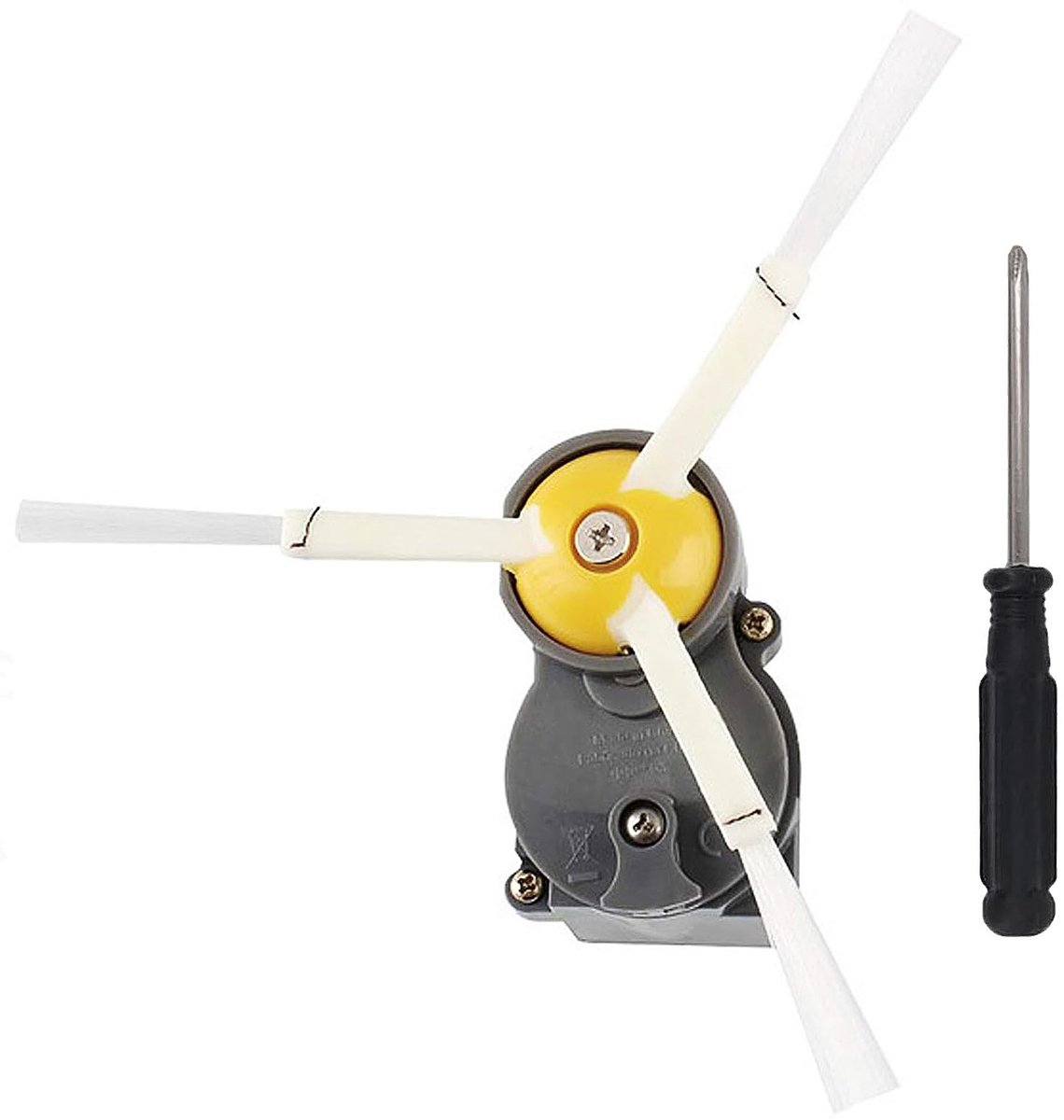 Dailygoods- Zijborstelmodule voor iRobot Roomba - Compatibel met 500/600/700/800/900 serie - Inclusief motor - 1 zijborstel met schroef - Optimale reinigingsprestaties - Stofzuigeronderdelen