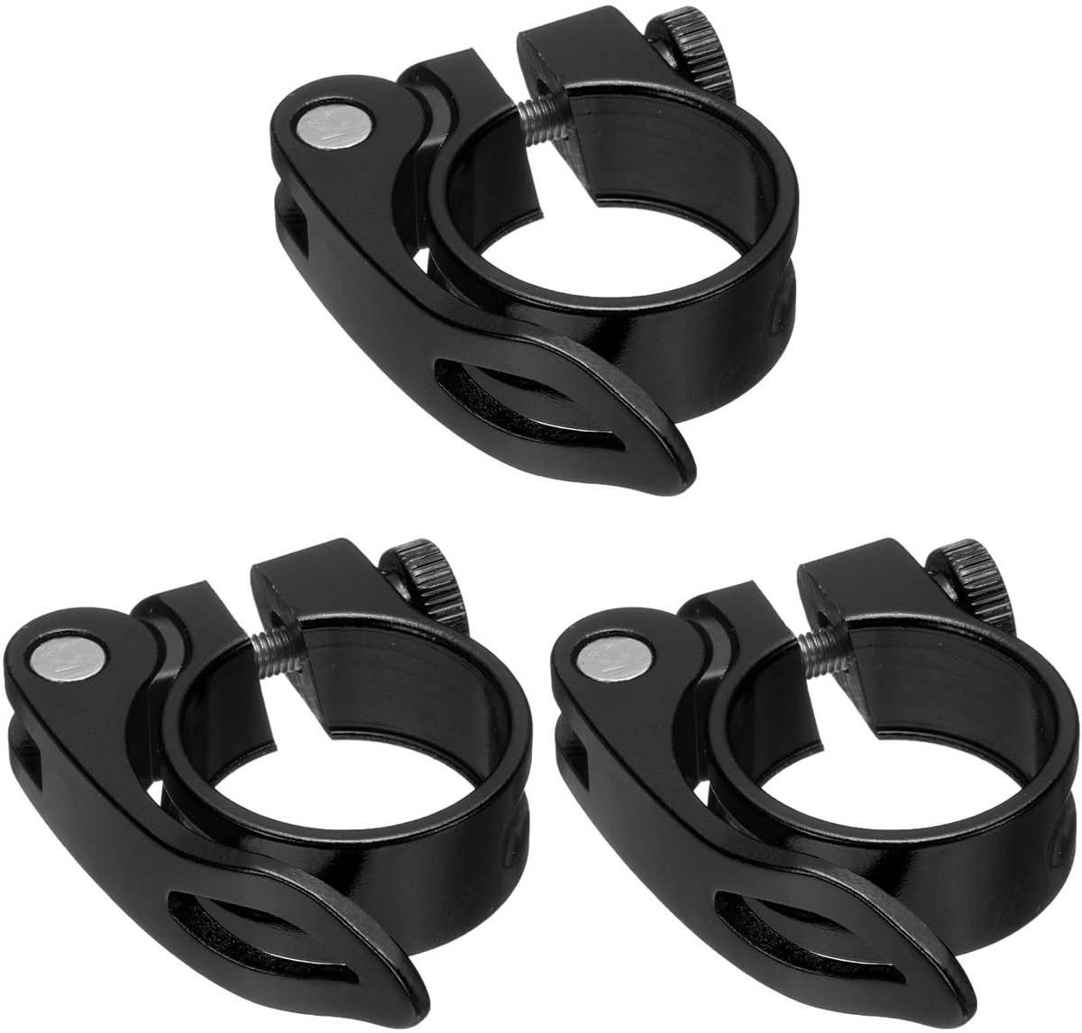Dailygoods- Zadelclip - Set van 3 - Lichtgewicht Aluminium Legering - Snelle Bevestiging - Voor Zadelpijp 27.2-28.6 mm - Corrosiebestendig - Verstelbaar - Zadelsteun