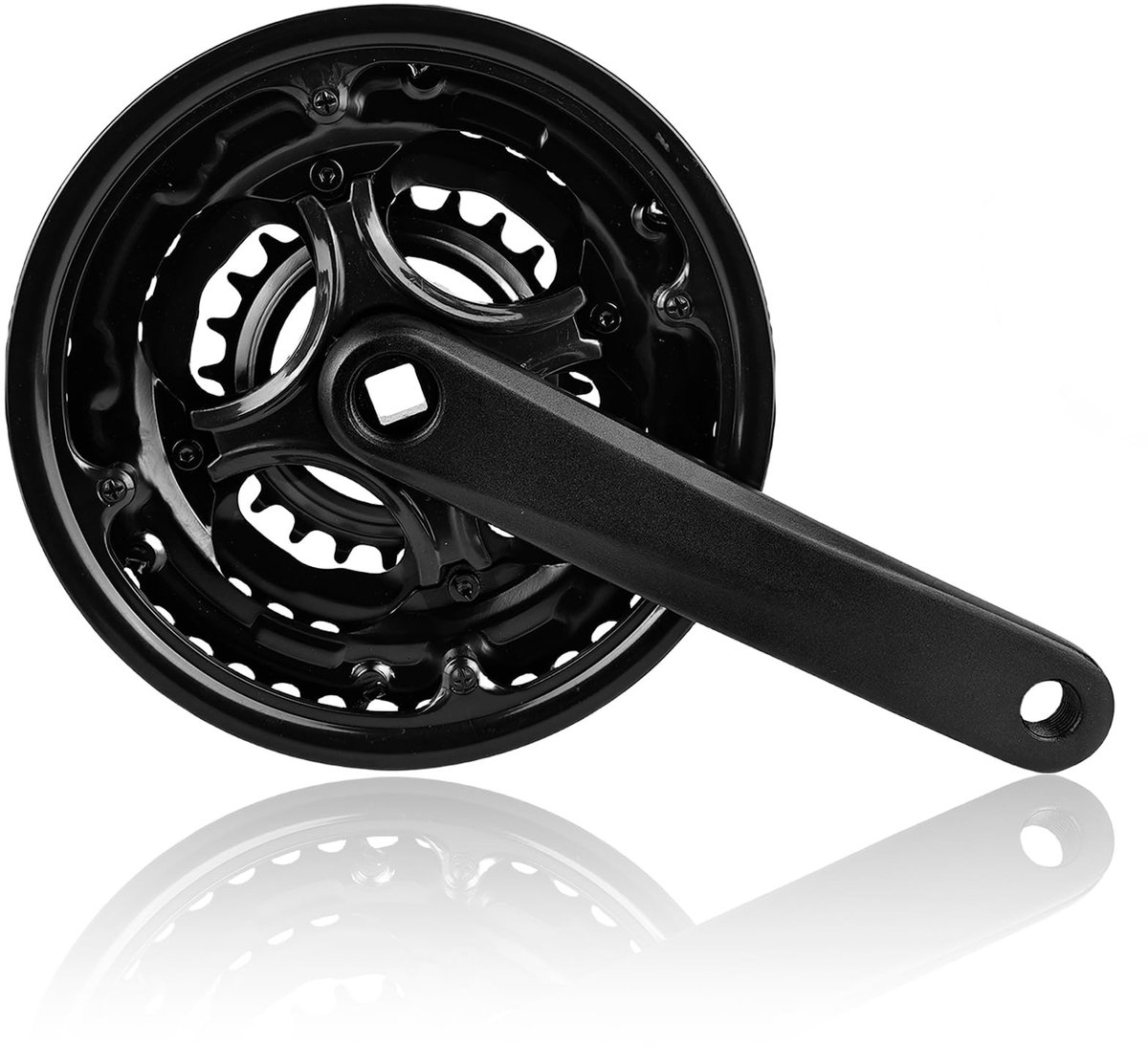 Dailygoods- Crankstel 170 mm - 6/7/8-voudig - Kettingwielgarnituur - Tandwielen 42/34/28 - MTB Transmissie - Vierkante aansluiting - Fiets Crank