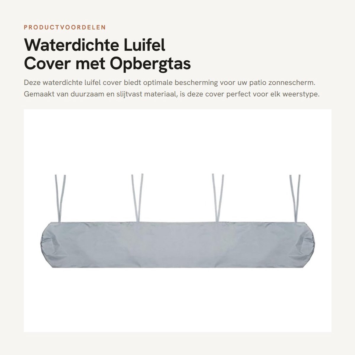 Dailygoods- Luifel Waterdicht - Beschermende Cover - 210D Oxford-weefsel - Slijtvast - UV-bestendig - Opvouwbaar en gemakkelijk op te bergen - Zonnescherm