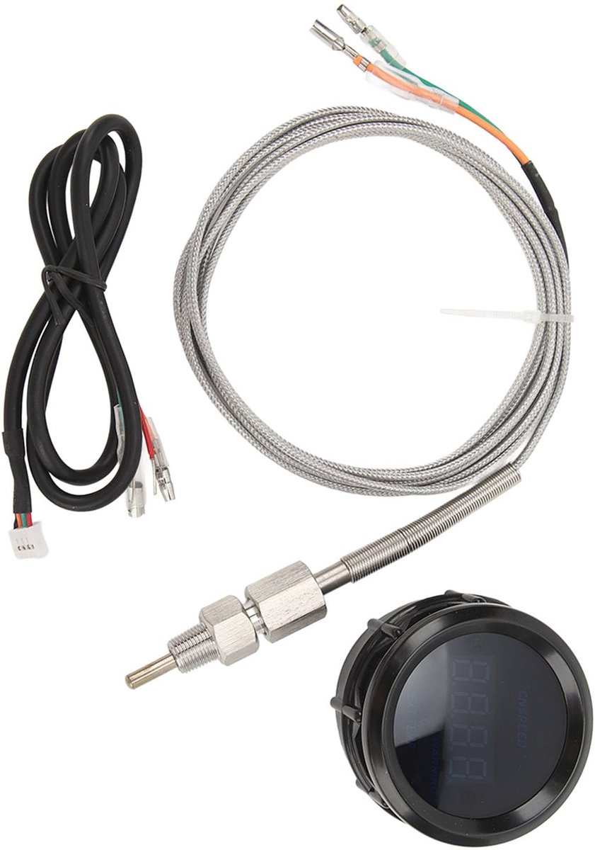 Dailygoods- Egt-meter 52 mm - Uitlaattemperatuurtest - Schokbestendig - 12V Autometer - Auto Accessoire - Precisie Meting - Uitlaattemperatuurmeter