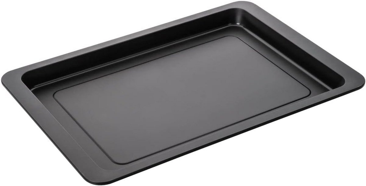 Pizza Bakplaat Pizzavorm Rond Pizza Bakken Antiaanbaklaag 42 x 29 cm Zwart