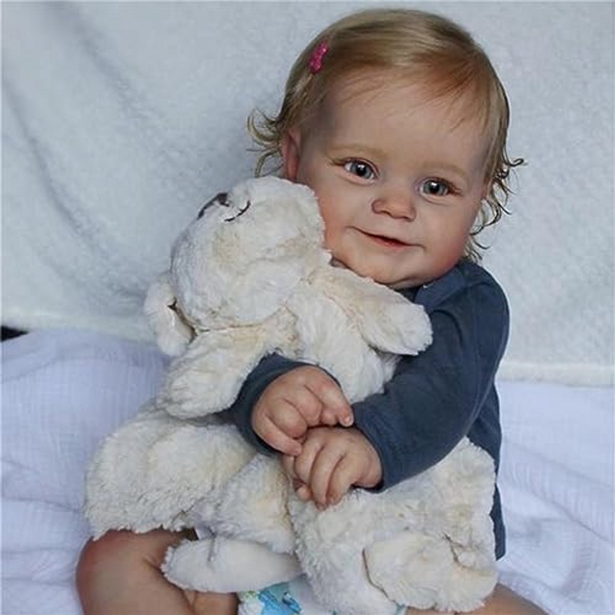 Reborn Baby Pop - Levensechte pop - Kinderspel en verzamelen - Zacht siliconen lichaam - 60 cm - Meisje